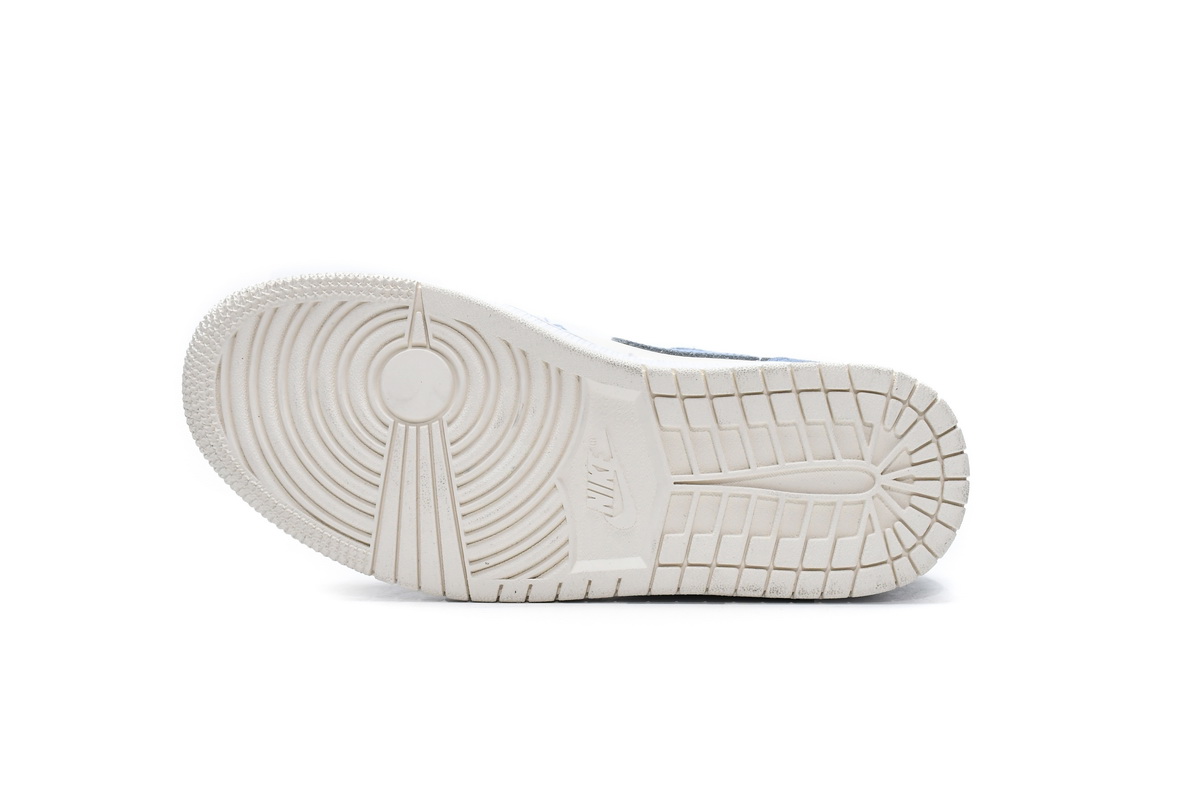 jordan one mid mixed textures blue