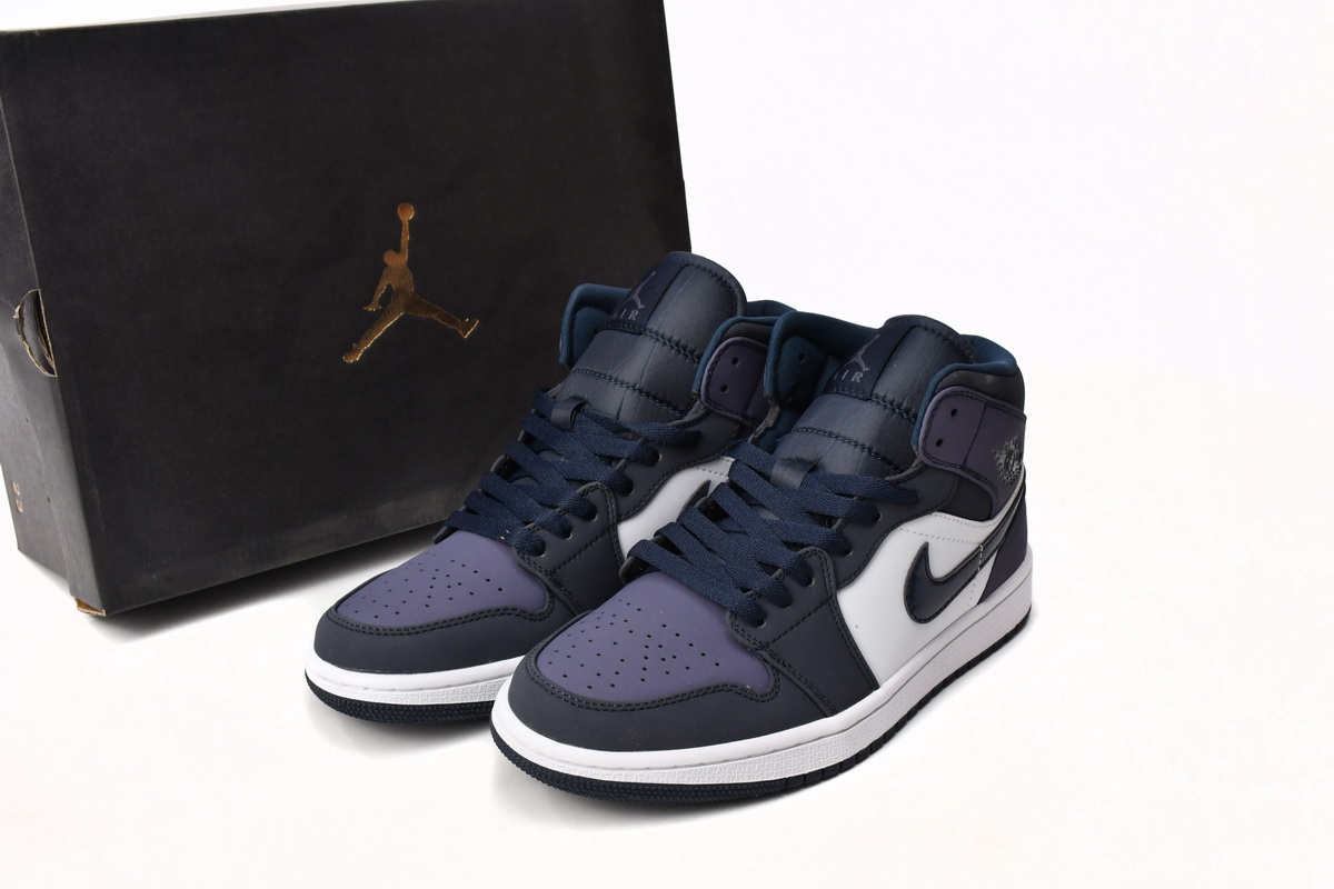 EM Sneakers Jordan 1 Mid Obsidian Sanded Purple