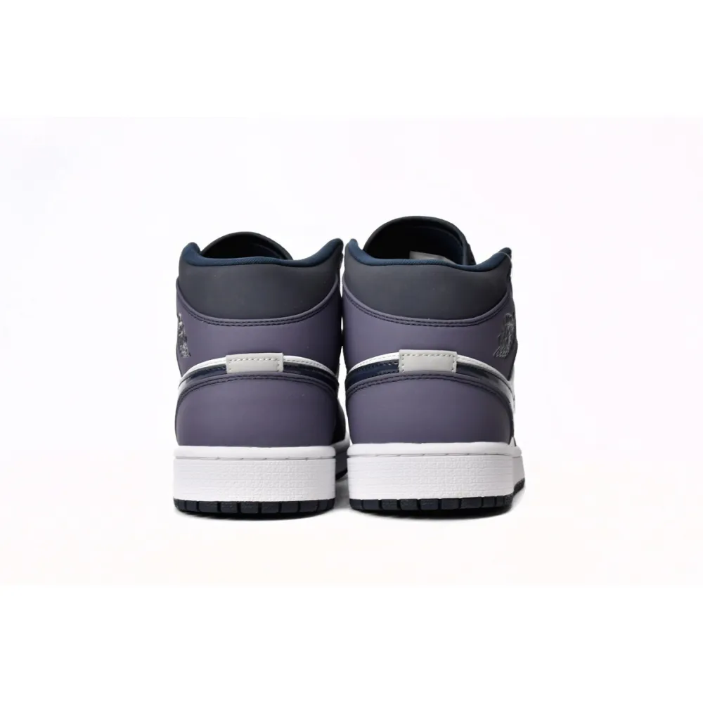 EM Sneakers Jordan 1 Mid Obsidian Sanded Purple