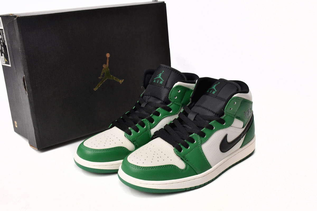 EM Sneakers Jordan 1 Mid Pine Green