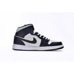 EM Sneakers Jordan 1 Mid White Metallic Gold Obsidian