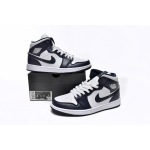 EM Sneakers Jordan 1 Mid White Metallic Gold Obsidian