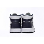 EM Sneakers Jordan 1 Mid White Metallic Gold Obsidian