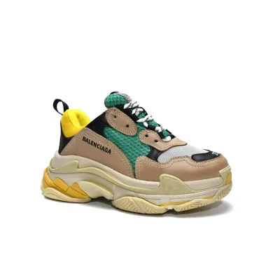 EM Sneakers Balenciaga Triple S Beige Green Yellow 02
