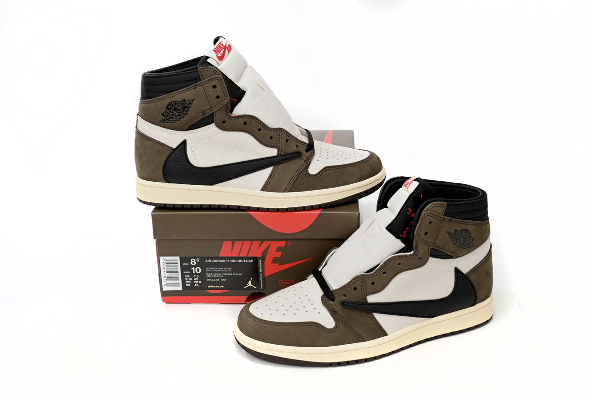 EM Sneakers Jordan 1 Retro High OG SP Travis Scott Mocha