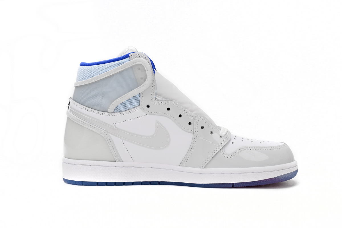 EM Sneakers Jordan 1 Retro High Zoom White Racer Blue