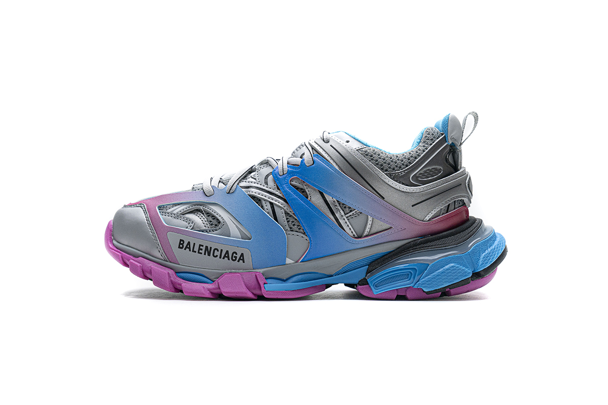 EM Sneakers Balenciaga Track Blue Pink Silver(Without LED)