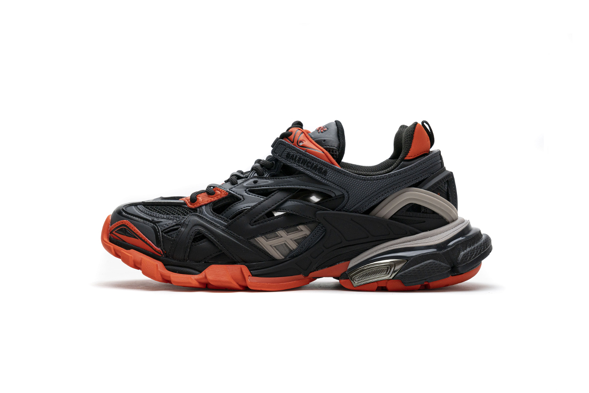 EM Sneakers Balenciaga Track 2 Sneaker Dark Grey Orange