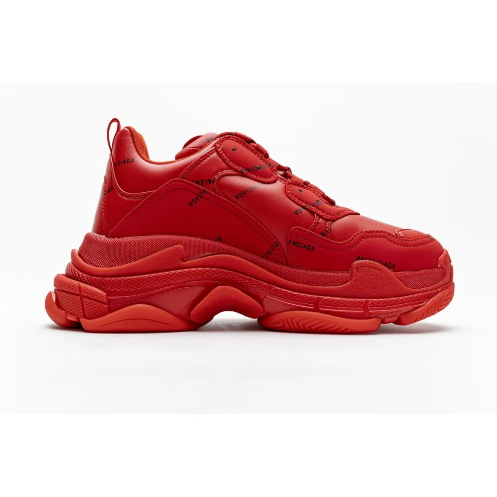 EM Sneakers Balenciaga Triple S Letter Bright Red