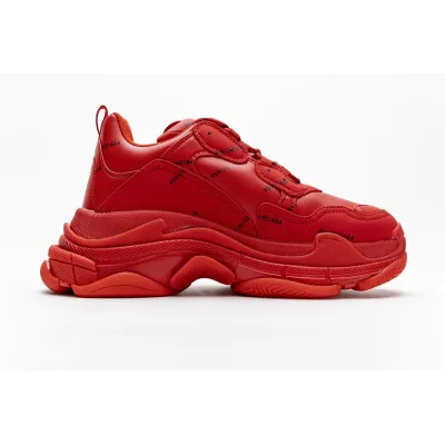 EM Sneakers Balenciaga Triple S Letter Bright Red 02
