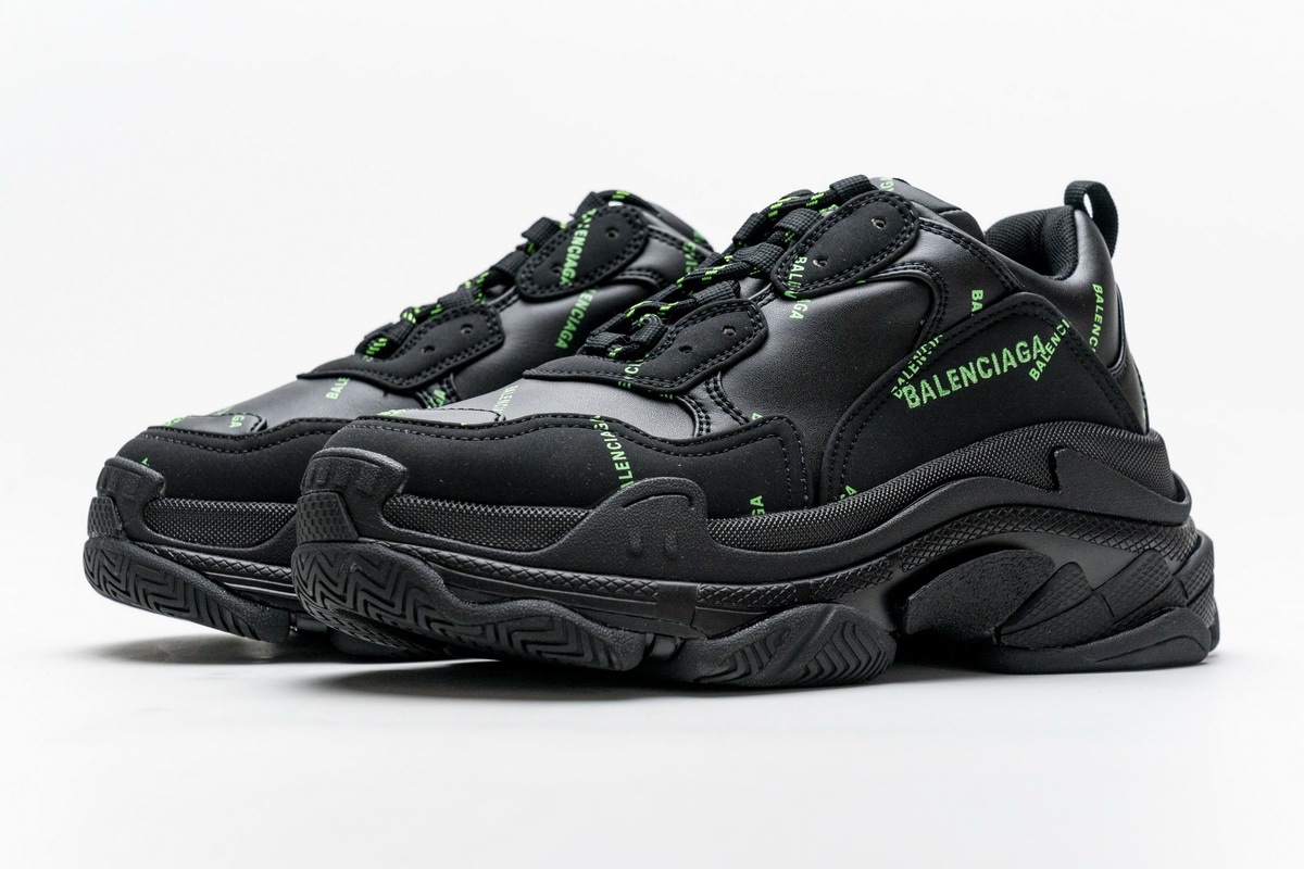 EM Sneakers Balenciaga Triple S Letter Fluorescent Yellow