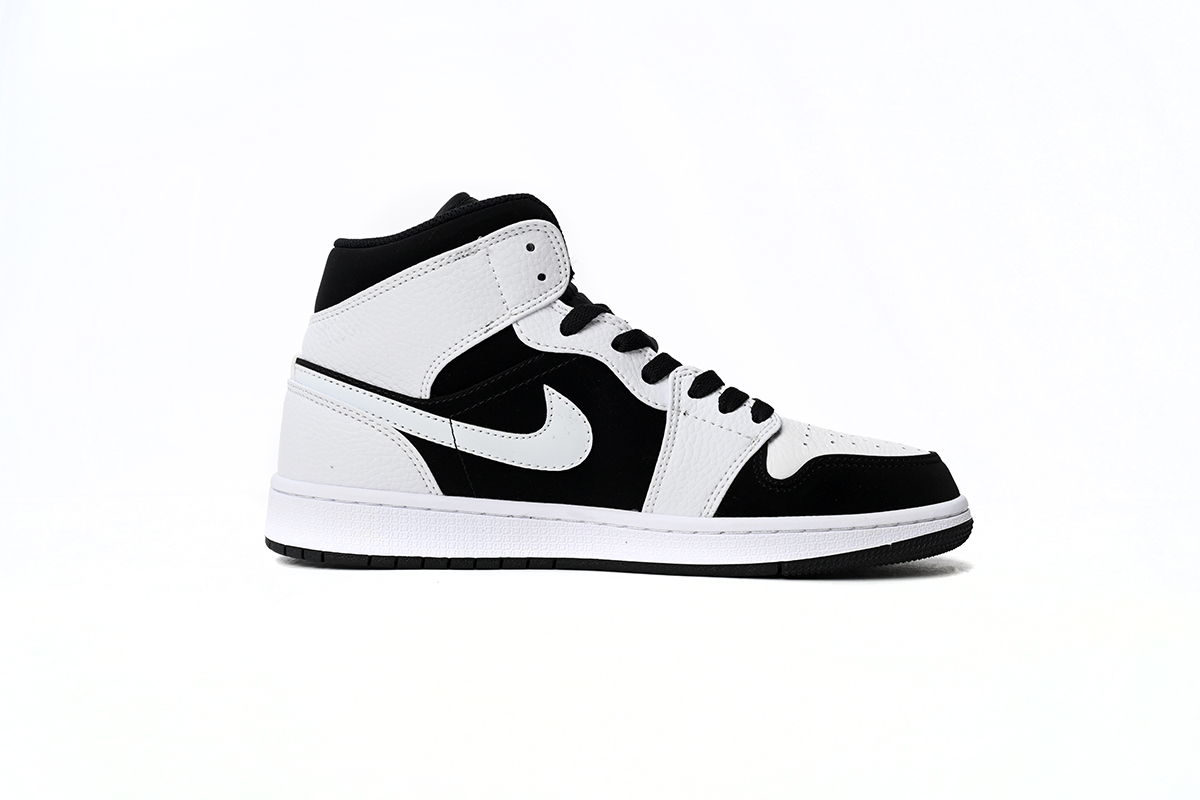 EM Sneakers Jordan 1 Mid White Black