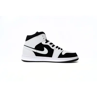 EM Sneakers Jordan 1 Mid White Black 02