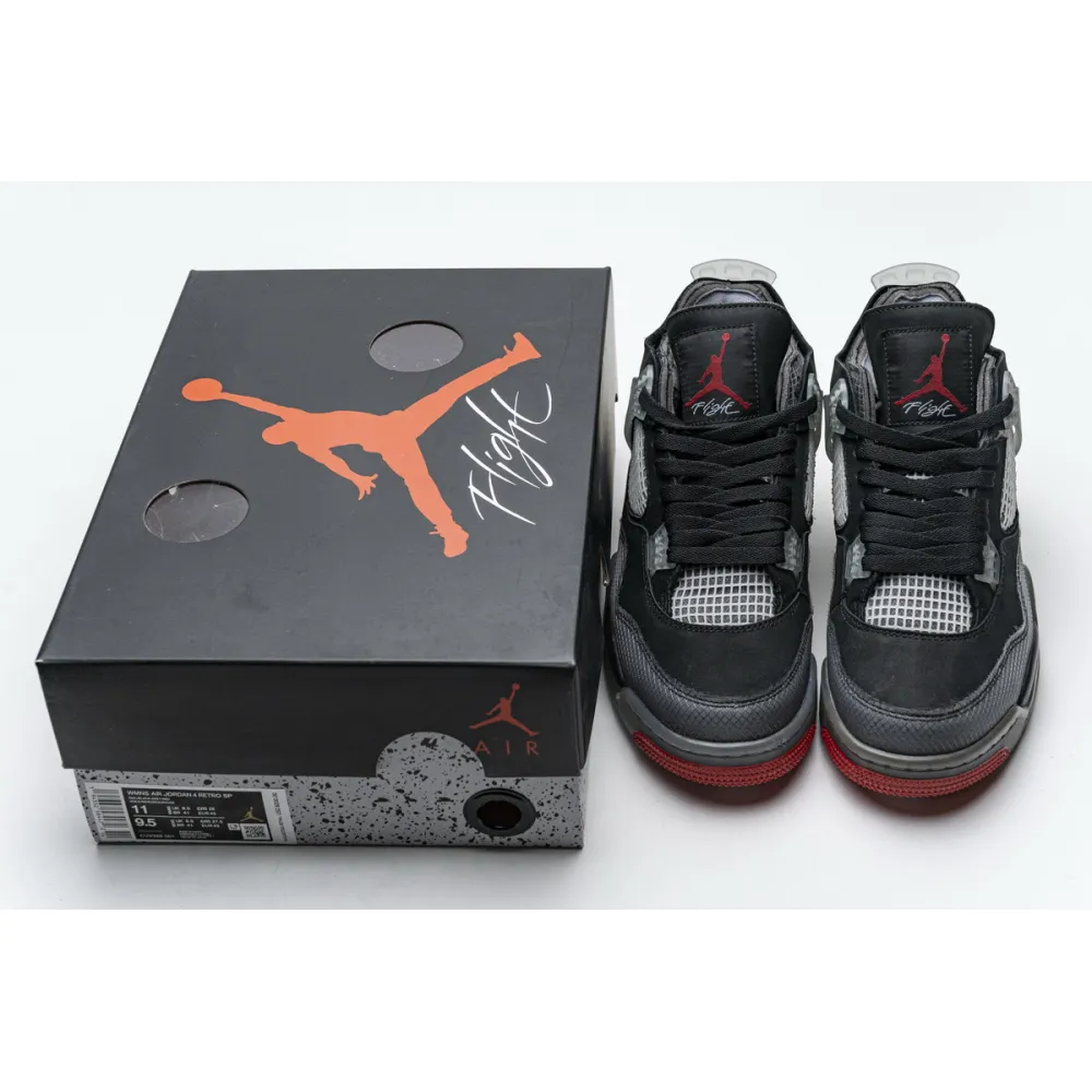 EM Sneakers OFF White x Air Jordan 4 Bred