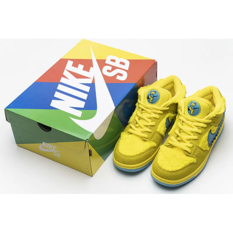 EM Sneakers Nike SB Dunk Low Grateful Dead Bears Opti Yellow