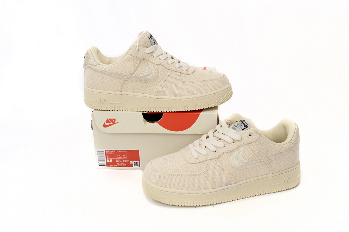 EM Sneakers Nike Air Force 1 Low Stussy Fossil