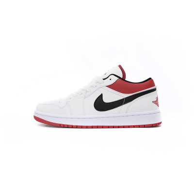 EM Sneakers Jordan 1 Low White University Red Black 01