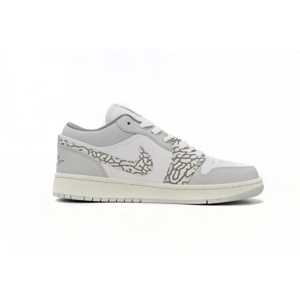 EM Sneakers Jordan 1 Low PRM Smoke Grey Elephant