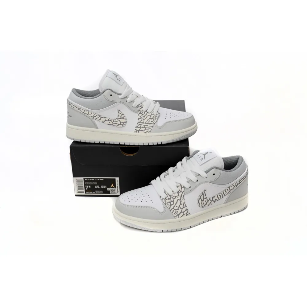 EM Sneakers Jordan 1 Low PRM Smoke Grey Elephant