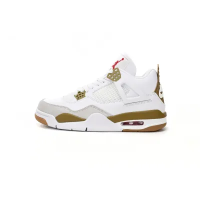 EM Sneakers Nike SB x Jordan 4 Retro White Brown 01