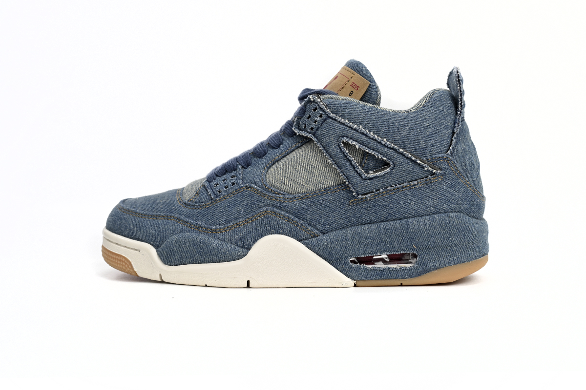 EM Sneakers Jordan 4 Retro Levi's Denim (Tag with Levi's Logo)