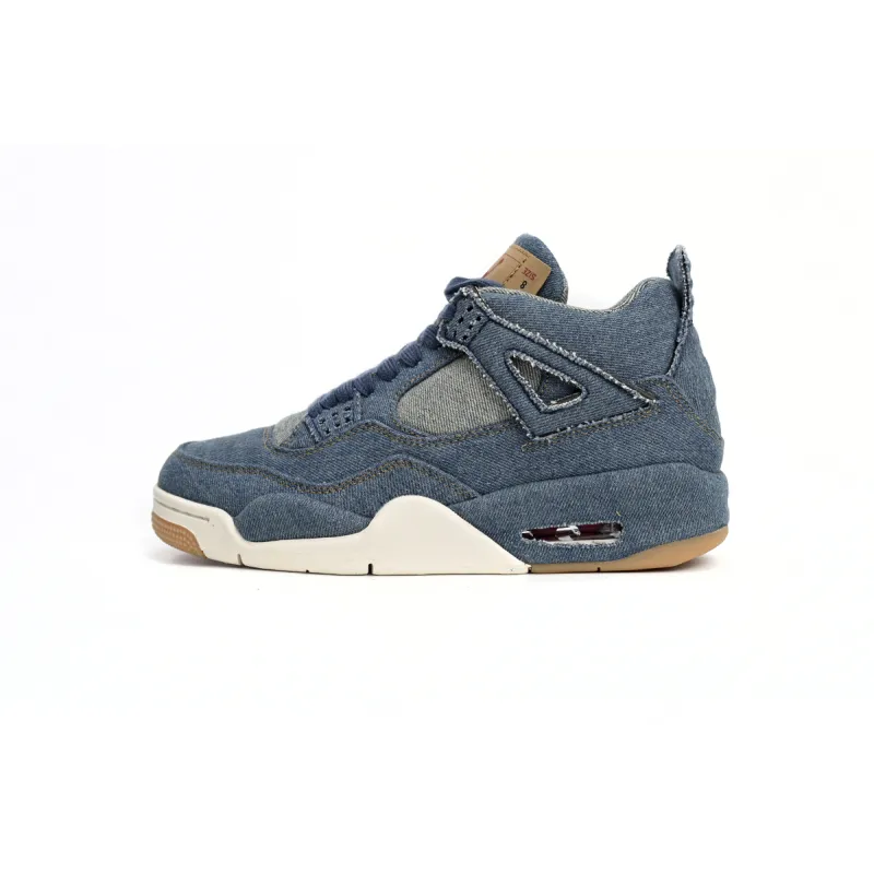 EM Sneakers Jordan 4 Retro Levi's Denim (Tag with Levi's Logo)