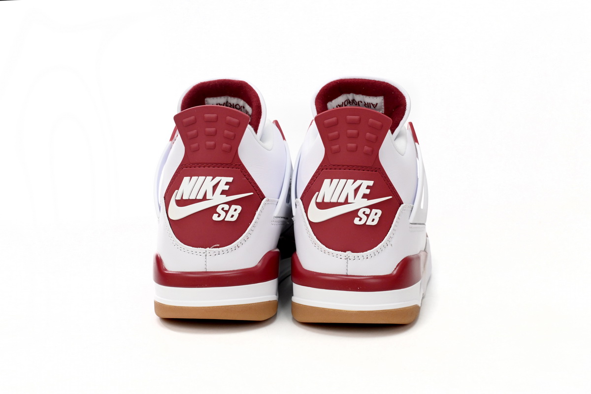 EM Sneakers Jordan 4 x Nike SB Retro White Red