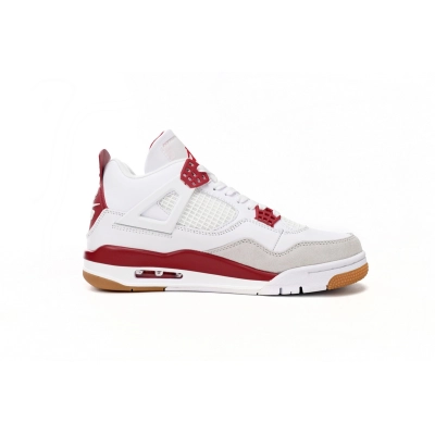 EM Sneakers Jordan 4 x Nike SB Retro White Red 02