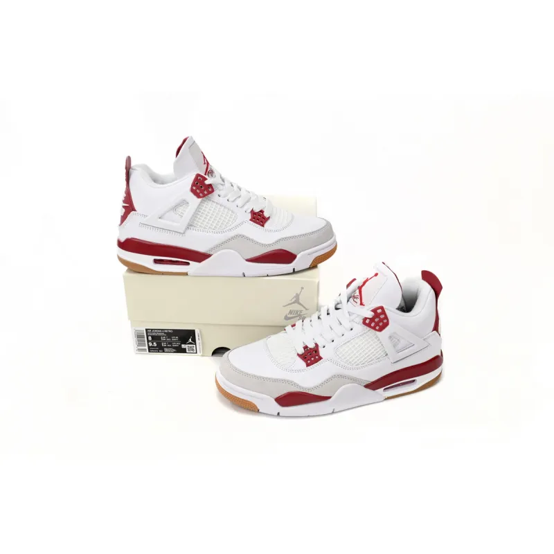 EM Sneakers Nike SB x Jordan 4 Retro White Red