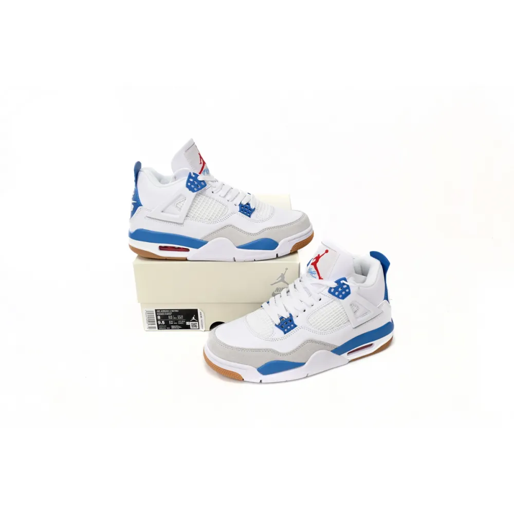 EM Sneakers Nike SB x Jordan 4 Retro White Blue