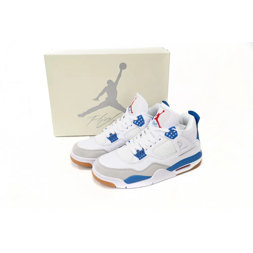 EM Sneakers Nike SB x Jordan 4 Retro White Blue