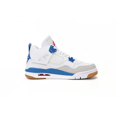 EM Sneakers Nike SB x Jordan 4 Retro White Blue 02