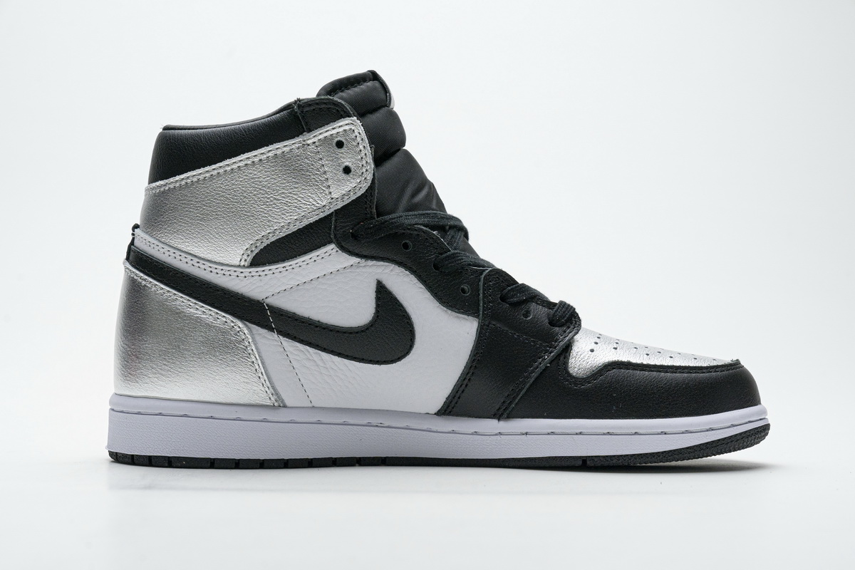 EM Sneakers Jordan 1 Retro High Silver Toe