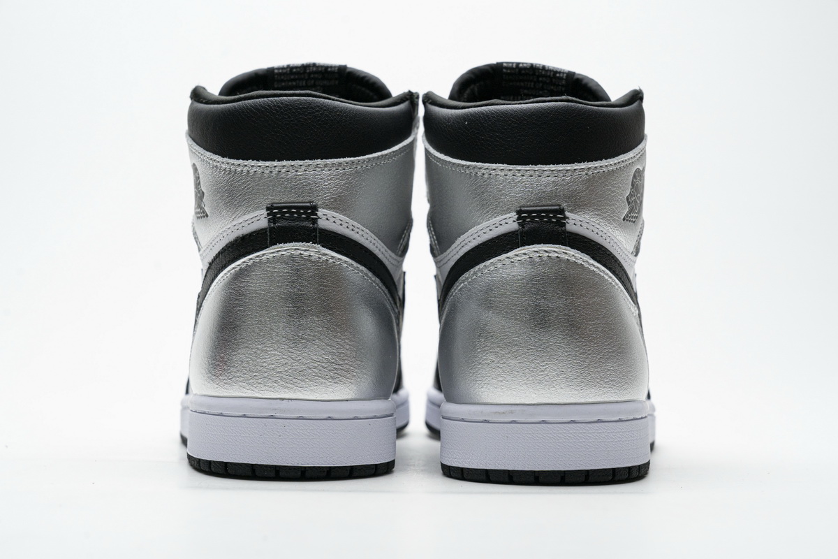 EM Sneakers Jordan 1 Retro High Silver Toe