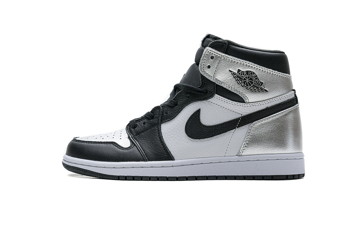 EM Sneakers Jordan 1 Retro High Silver Toe