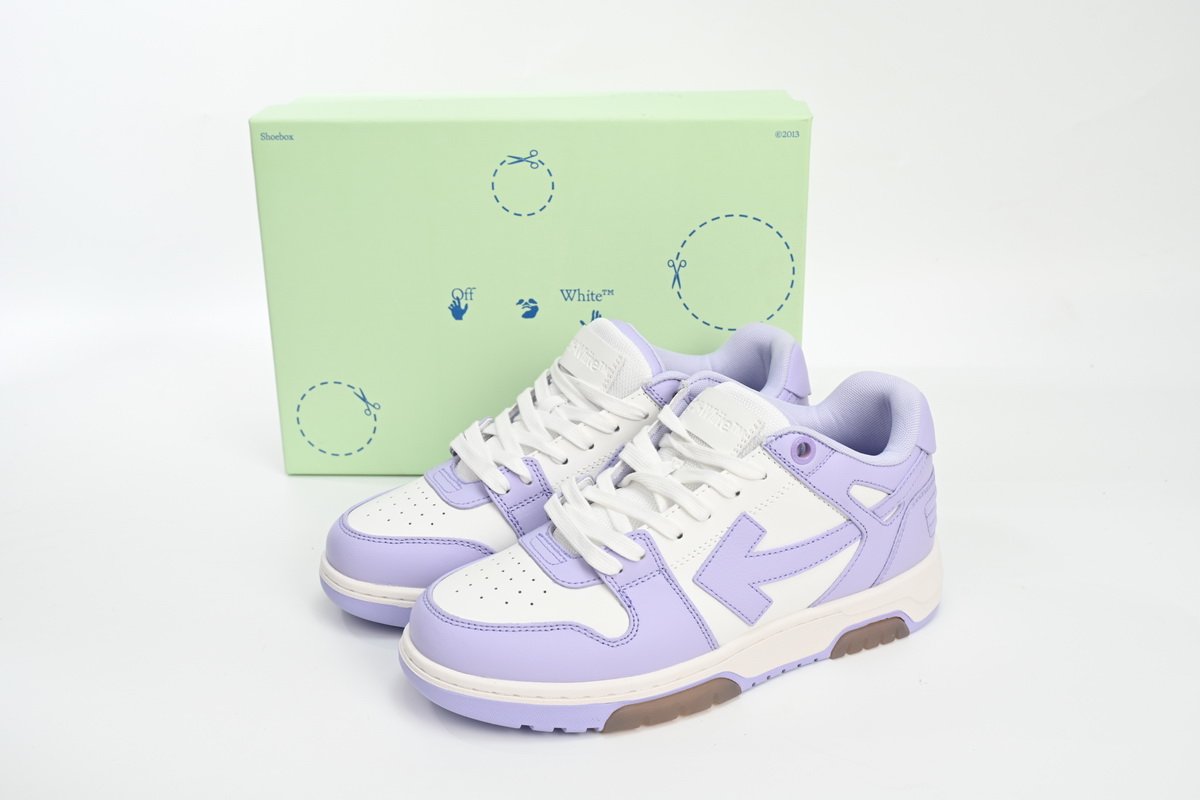 EM Sneakers OFF-WHITE Out Of Office Calf Leather White Lilac (Women's)