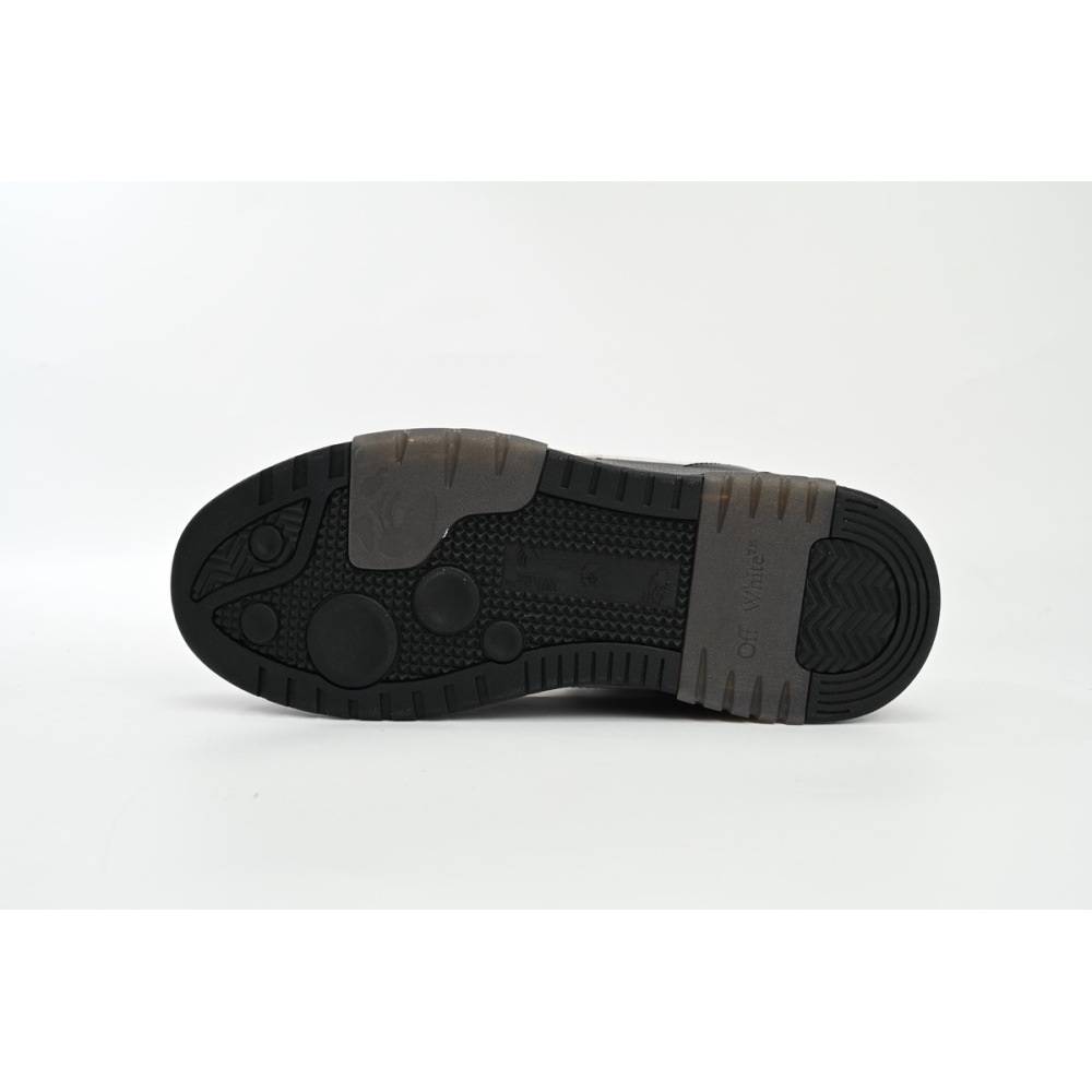 EM Sneakers OFF-WHITE Out Of Black Skin And White Tail
