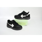 EM Sneakers OFF-WHITE Out Of Black Skin And White Tail
