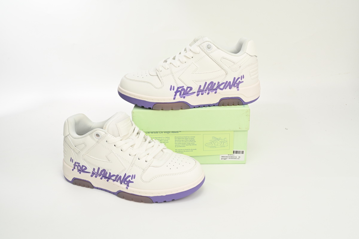 EM Sneakers OFF-WHITE Out Of White Purple Printing