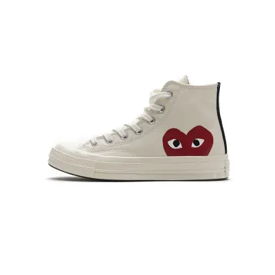 EM Sneakers Converse Chuck Taylor All Star 70 Hi Comme des Garcons PLAY White 01