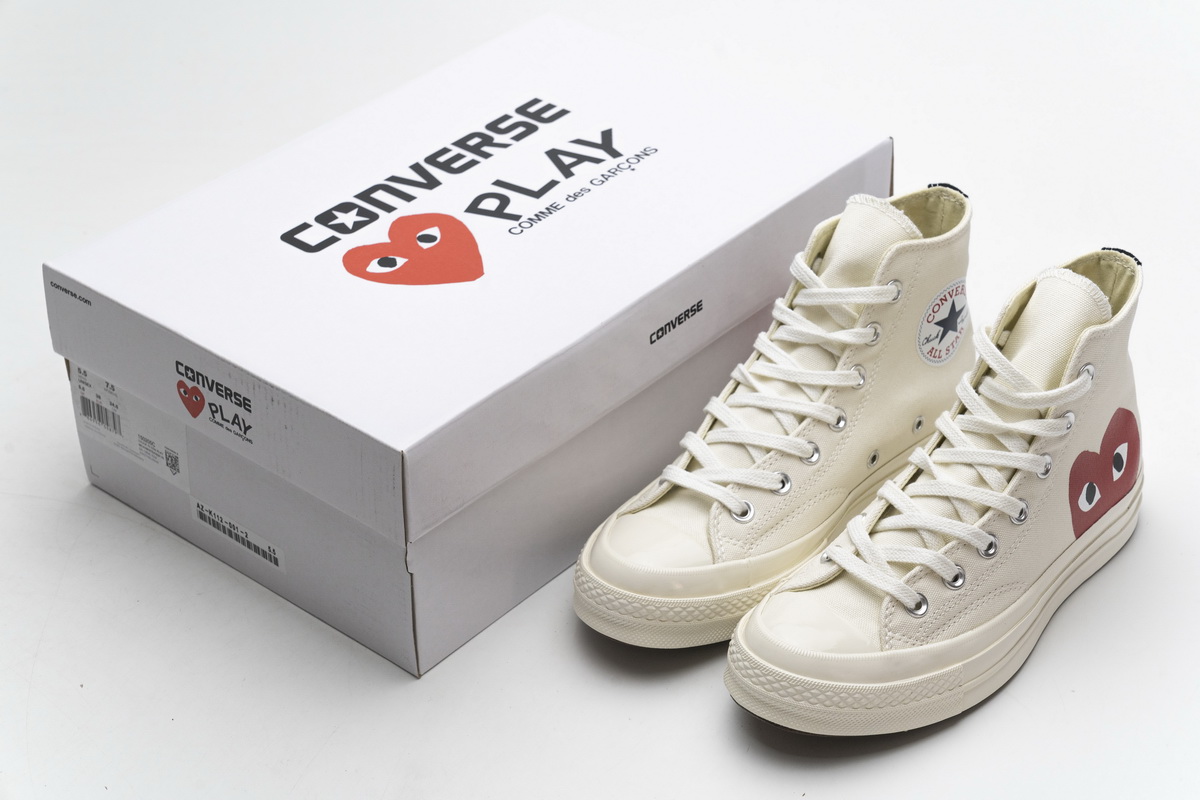 EM Sneakers Converse Chuck Taylor All Star 70 Hi Comme des Garcons PLAY White