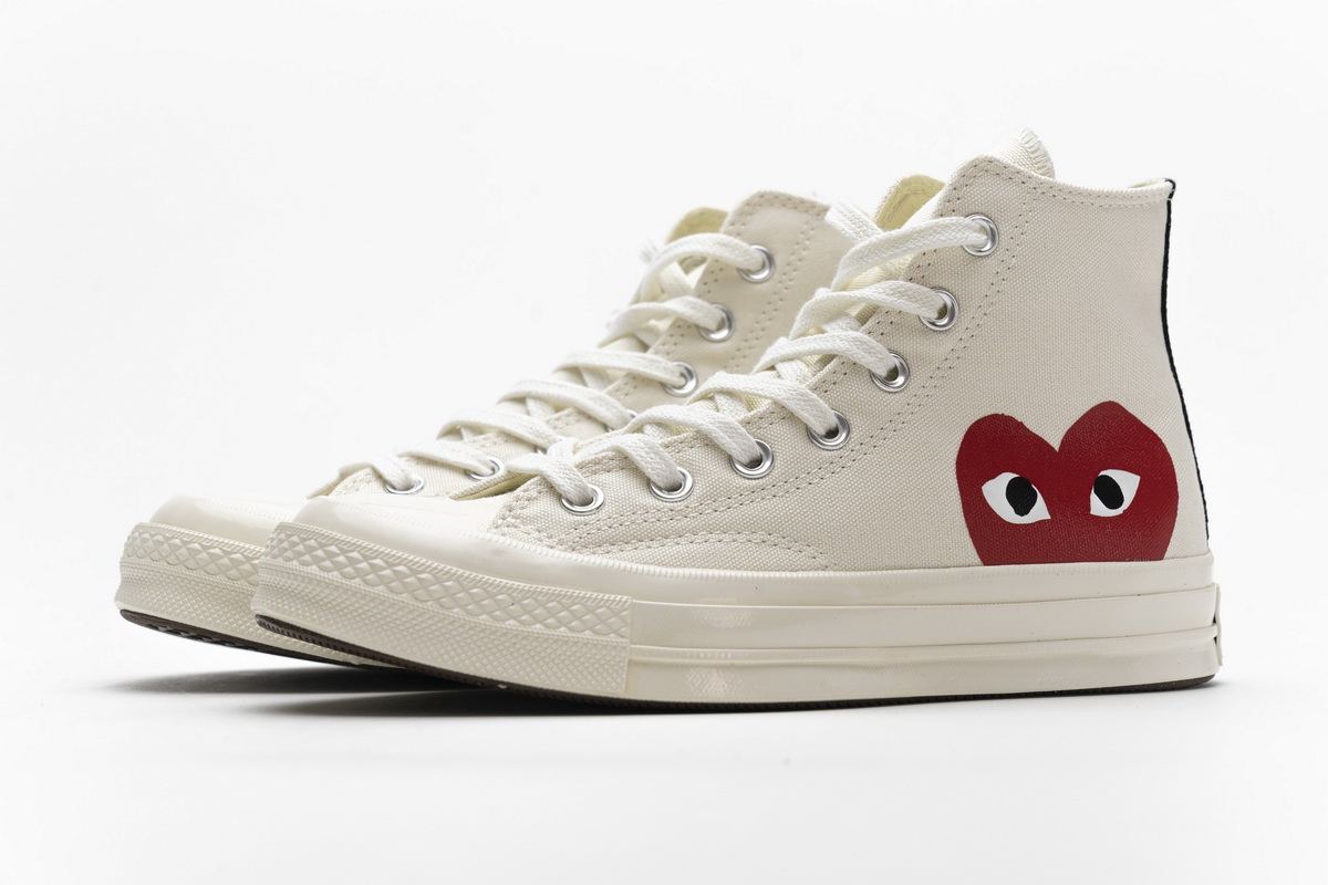EM Sneakers Converse Chuck Taylor All Star 70 Hi Comme des Garcons PLAY White