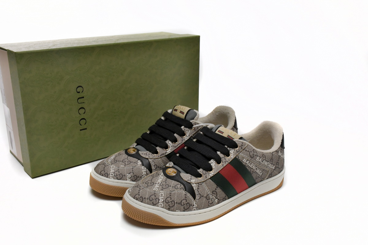 EM Sneakers Gucci Screener × Balenciaga Classic Print