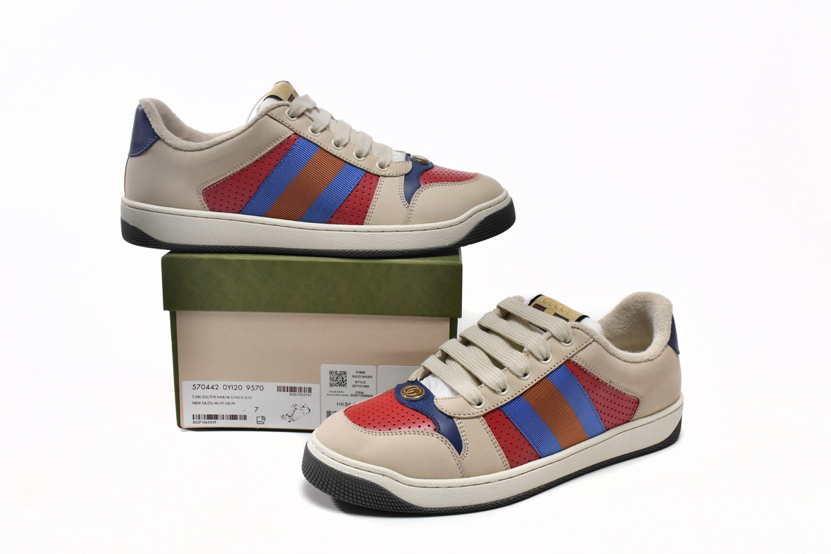 EM Sneakers Gucci Screener White Red