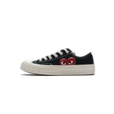 EM Sneakers Chuck Taylor All Star 70 Ox Comme des Garcons PLAY Black 01