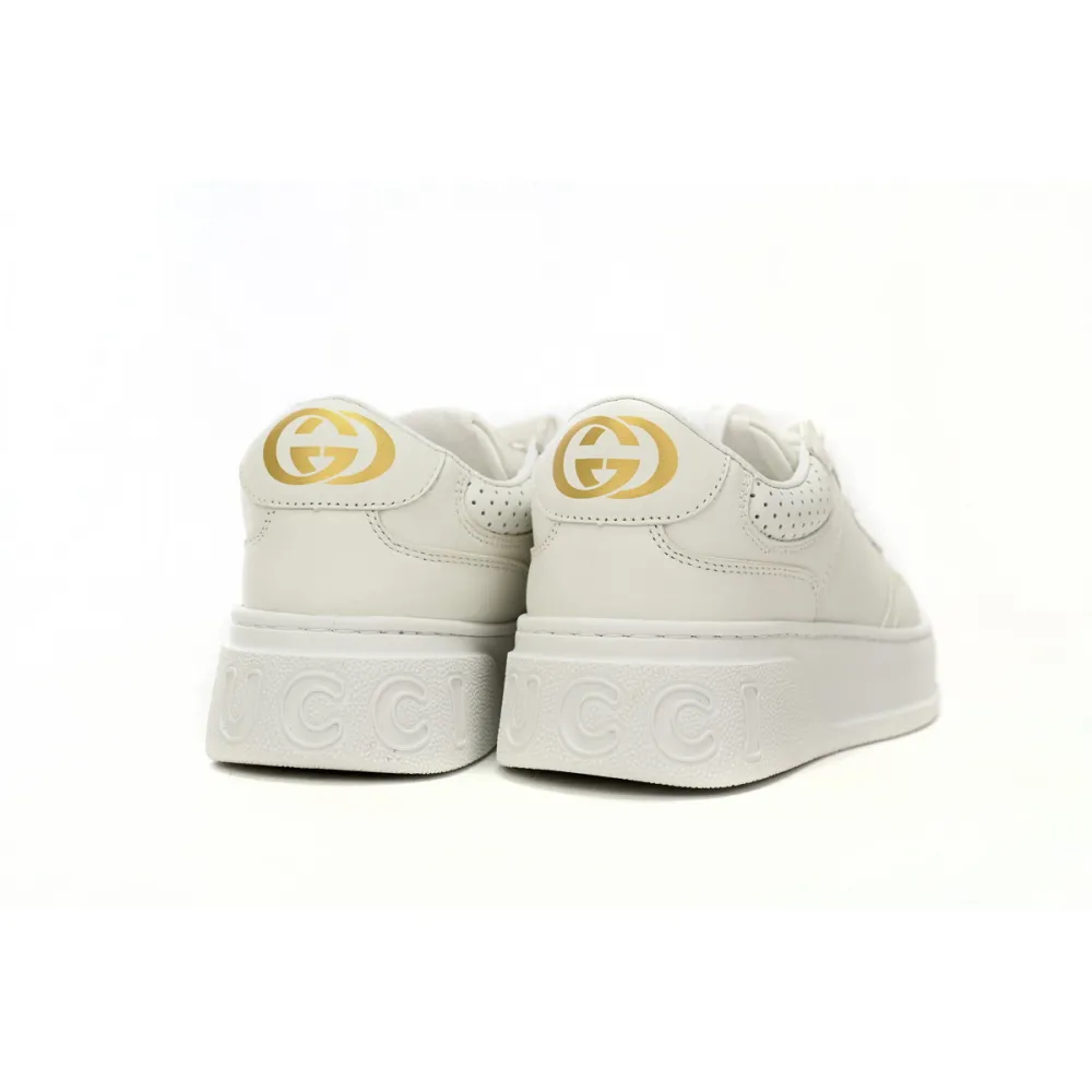 EM Sneakers Gucci GG Embossed White Leather