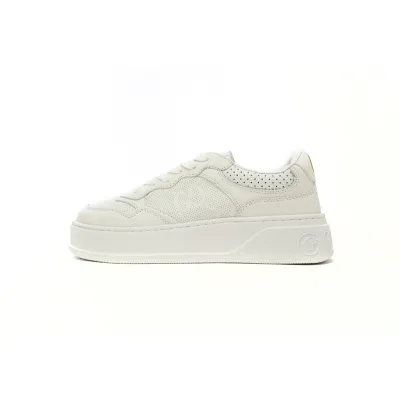 EM Sneakers Gucci GG Embossed White Leather 01