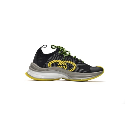 EM Sneakers Gucci Run Black Yellow Beige 02