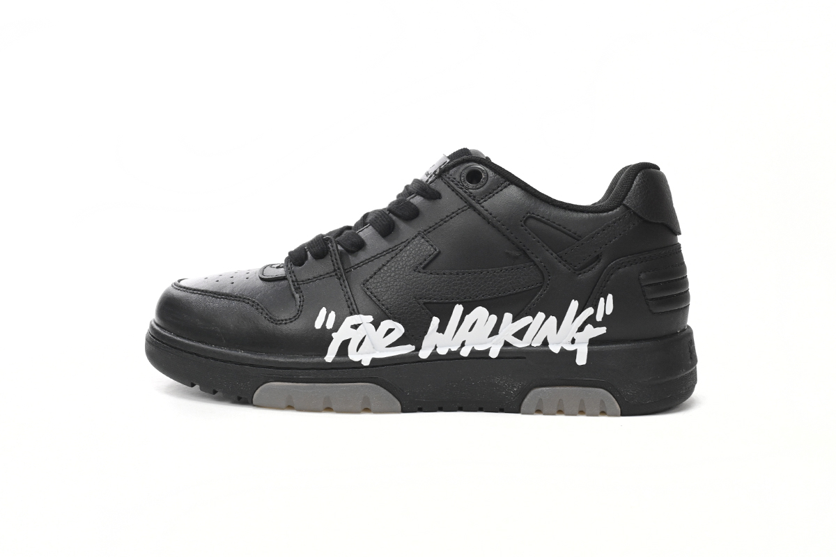 EM Sneakers OFF-WHITE OOO Low Tops "For Walking" Black White