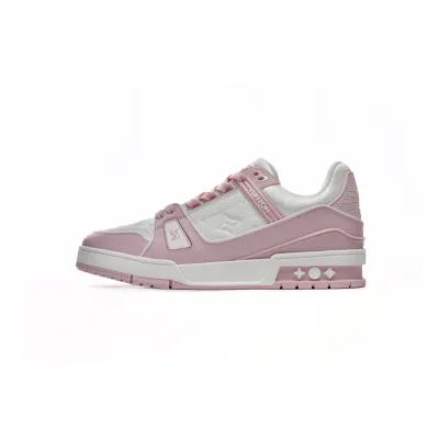 EM Sneakers Louis Vuitton Trainer Rose Pink 01